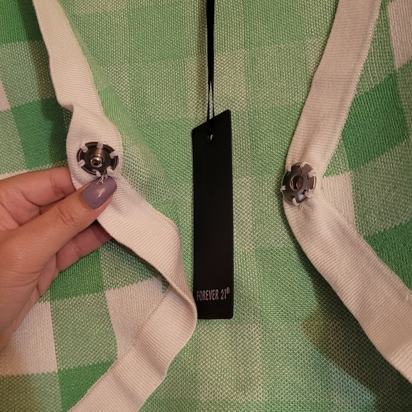 Forever 21 Cropped Short Sleeve Duster  Cardigan - Picture 5 of 5